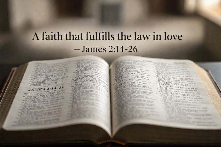 James 2:14-26 – A Faith That Fulfills the Law in Love